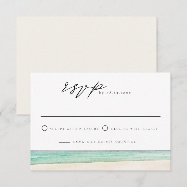 PENSACOLA BEACH Destination Travel RSVP Card (Front/Back)