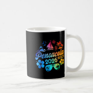 Pensacola Beach Florida 2026 Vacation Tie Dye Summ Coffee Mug