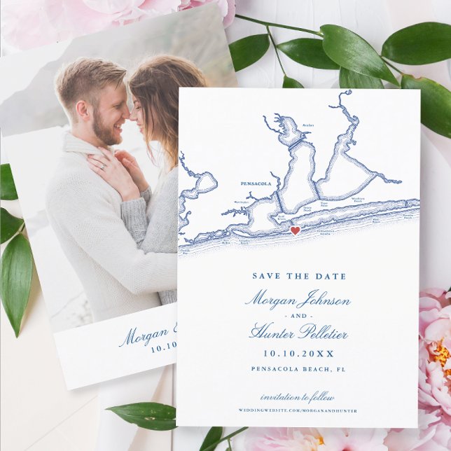 Pensacola Beach Florida Elegant Wedding Save The Date (Creator Uploaded)