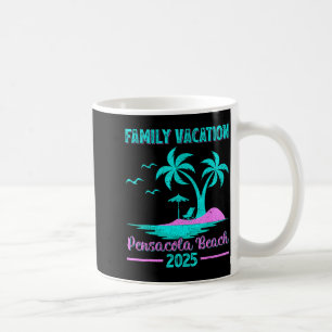 Pensacola Beach Florida Family Vacation 2025 Palm Coffee Mug