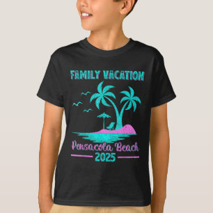 Pensacola Beach Florida Family Vacation 2025 Palm T-Shirt