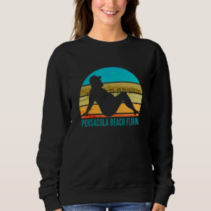 Pensacola Beach Florida fat drinking 2 Sweatshirt