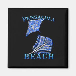 Pensacola Beach Florida Vacation Tribal Stingray Magnet