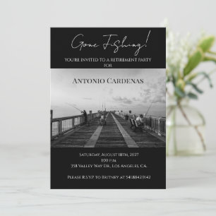 Pensacola Beach Gone Fishing Retirement Invite