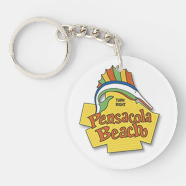 Pensacola Beach Key Ring (Front)