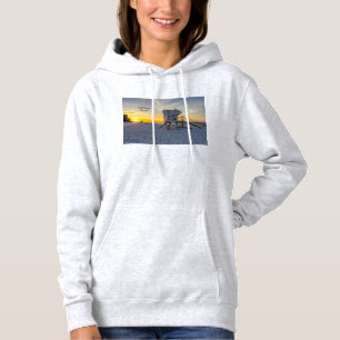 Pensacola Beach Lifeguard Station Sunrise Hoodie