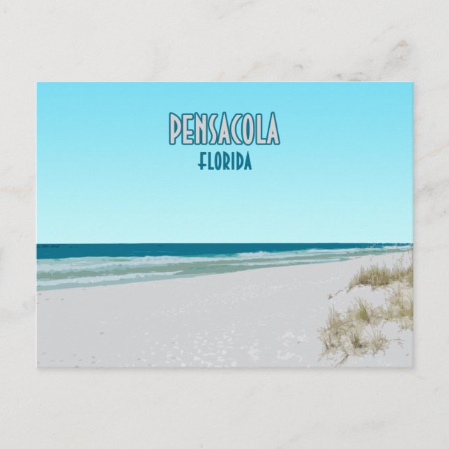 Pensacola Beach Panhandle Florida Postcard (Front)