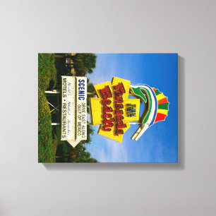 Pensacola Beach Sign - 14" x 11" Wrapped Canvas