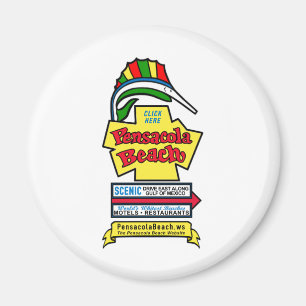 Pensacola Beach Sign Magnet