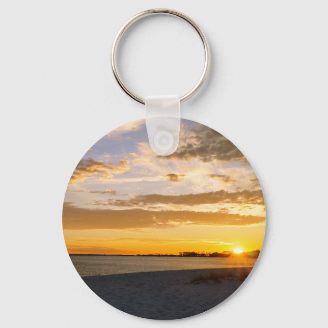 Pensacola Beach Sunset Key Ring (Front)