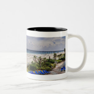 Pensacola Beach Two-Tone Coffee Mug