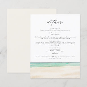 PENSACOLA BEACH Watercolor Florida Details Card