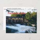 Pensacola Dam...Grand Lake OK post card (Front/Back)