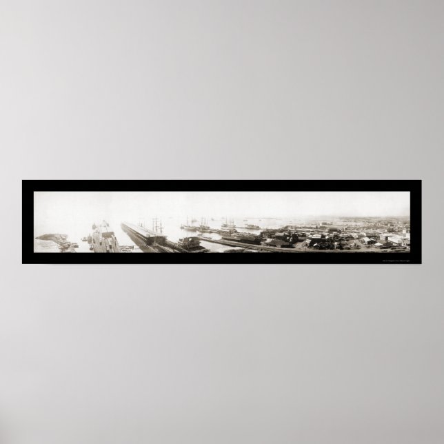 Pensacola, FL Harbour Photo 1909 Poster (Front)