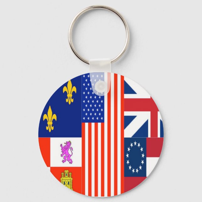 Pensacola Flag Key Ring (Front)