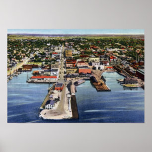 Pensacola Florida Aerial View Poster