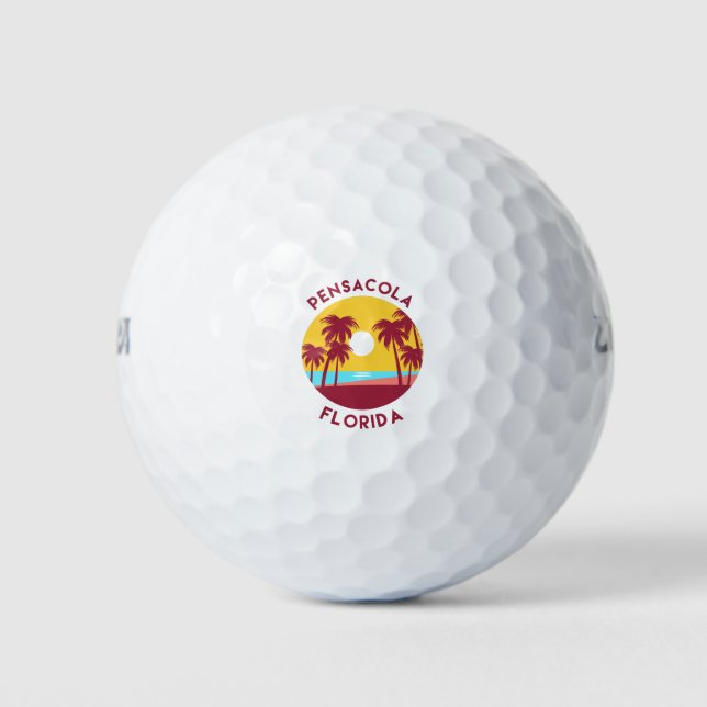 Pensacola, Florida Beach Landscape Golf Balls (Front)