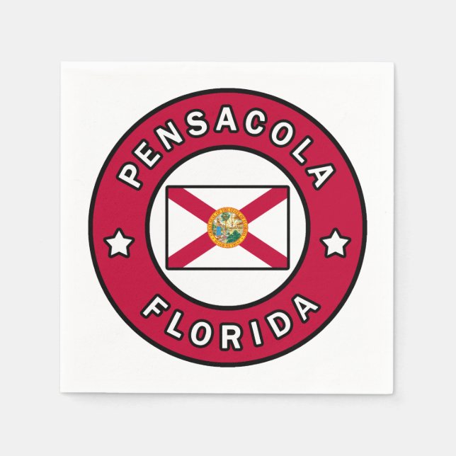 Pensacola Florida Napkin (Front)