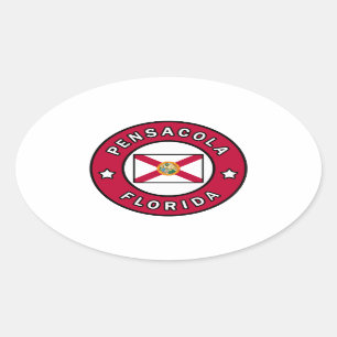 Pensacola Florida Oval Sticker