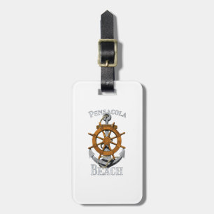 Pensacola Florida Vacation Nautical Anchor Helm Sa Luggage Tag