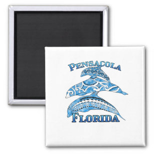 Pensacola Florida Vacation Tribal Dolphins Magnet