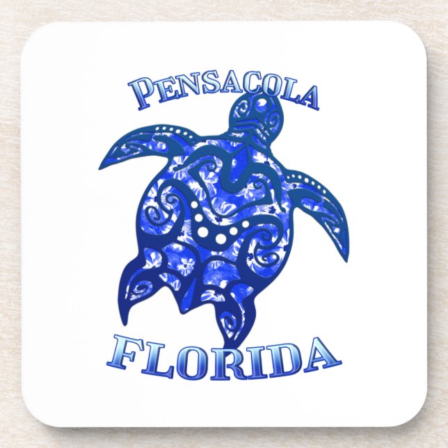 Pensacola Florida Vacation Tribal Turtle Coaster (Front)