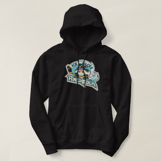 Pensacola Ice Pilots Retro Defunct Ice Hockey Esse Hoodie (Design Front)
