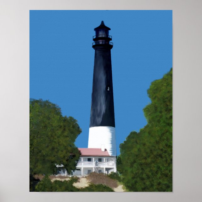 Pensacola lighthouse poster (Front)