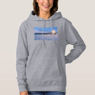 Pensacola Morning Lifeguard Stand And Pier Hoodie