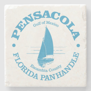 Pensacola (sailboat) stone coaster