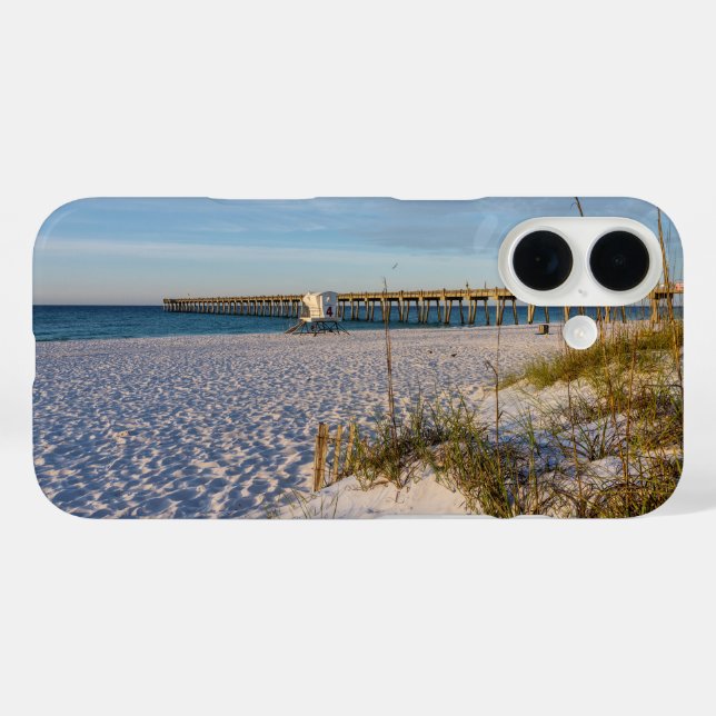 Pensacola Sand Dunes Pier Morning iPhone Case (Back (Horizontal))