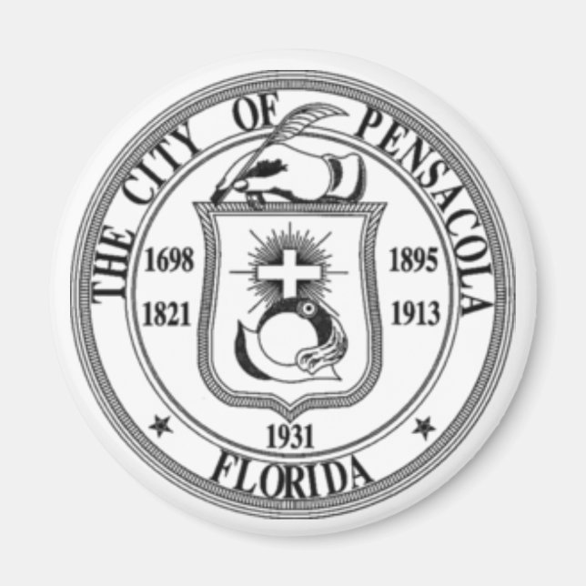 Pensacola Seal Magnet (Front)