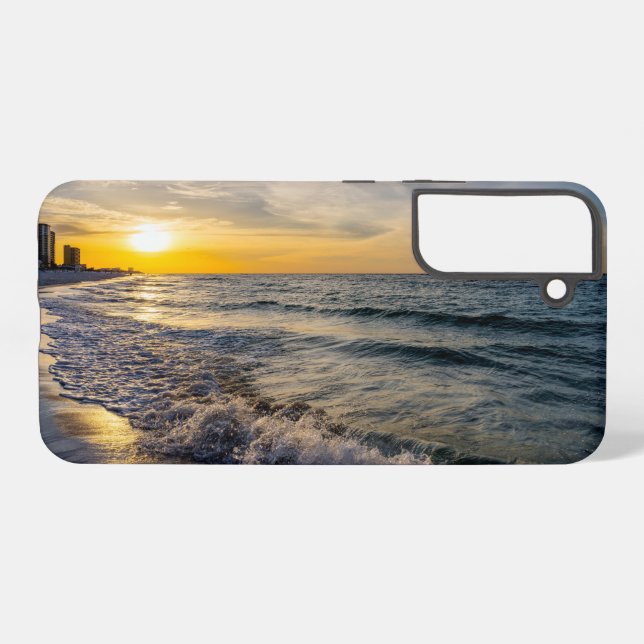Pensacola Splashing Wave Sunrise Samsung Phonecase Galaxy S22+ Case (Back Horizontal)