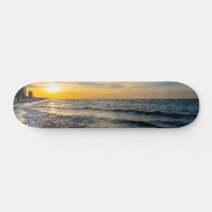 Pensacola Splashing Waves Sunrise Skateboard