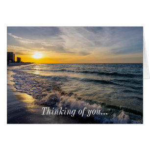 Pensacola Splashing Waves Sunrise Thinking Of You