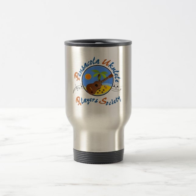 Pensacola Ukulele Players Society (PUPS) Travel Mug (Center)
