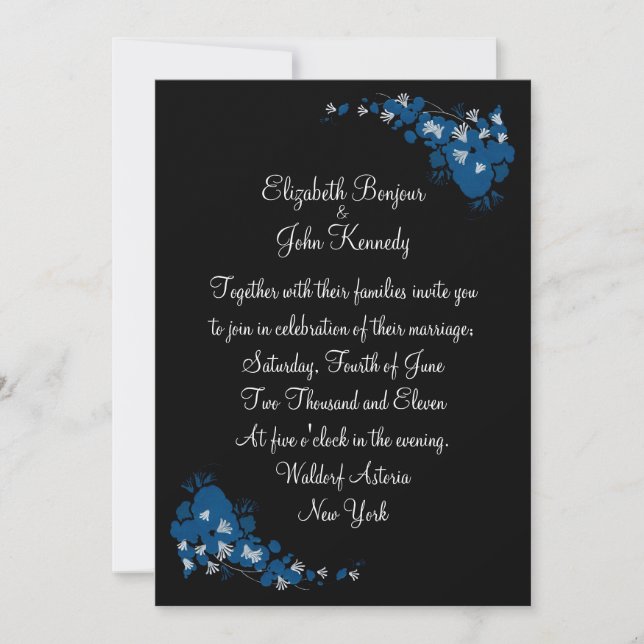 Pensamiento ~ Invitation Wedding Save the date (Front)