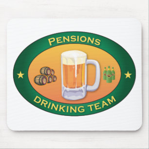 Pensions Drinking Team Mouse Mat