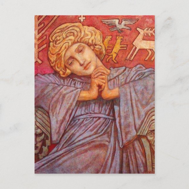 Pensive Angel Postcard (Front)