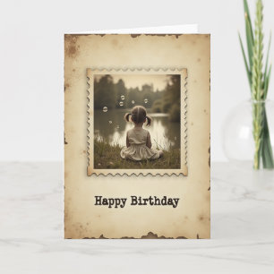 Pensive Birthday Scene Card