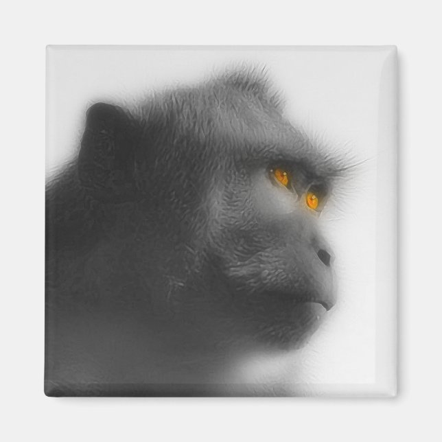 Pensive Monkey Magnet (Front)