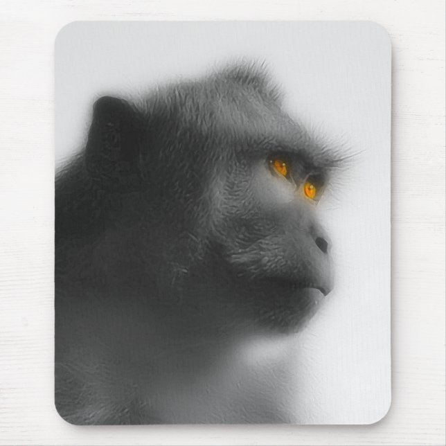 Pensive Monkey Mouse Mat (Front)