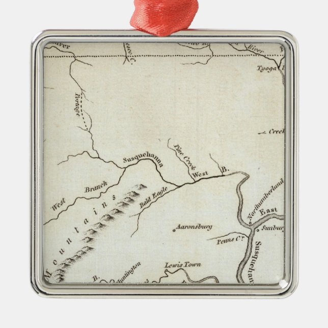 Pensylvania 2 metal tree decoration (Front)
