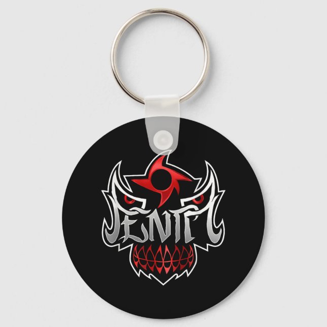 Penta Mask In Black Colour _1  Key Ring (Front)