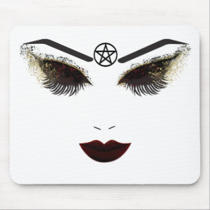 Pentacle Beauty Face Lashes & Dark Lips Makeup Mouse Mat