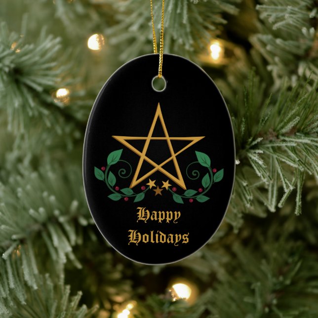Pentacle  ceramic tree decoration (Tree)