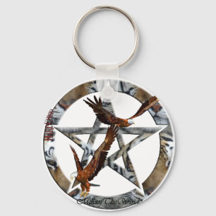 pentacle eagles key ring