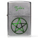 Pentacle - Green Personalised Zippo Lighter