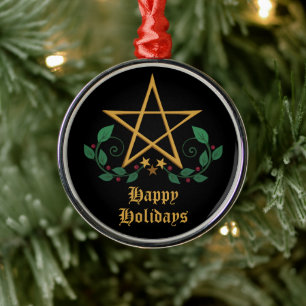 Pentacle metal tree decoration
