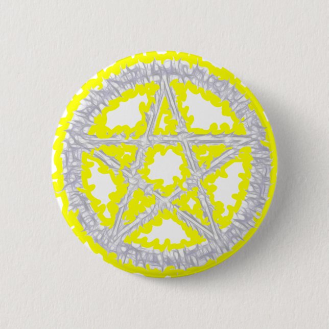 Pentacle of Air 6 Cm Round Badge (Front)